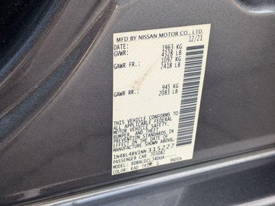 2022 Nissan Altima S FWD