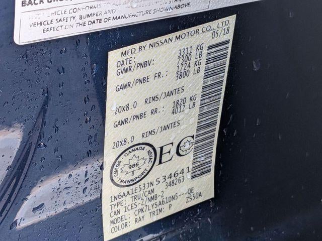 2018 Nissan TITAN Platinum Reserve