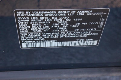 2023 Volkswagen Atlas 3.6L V6 SEL