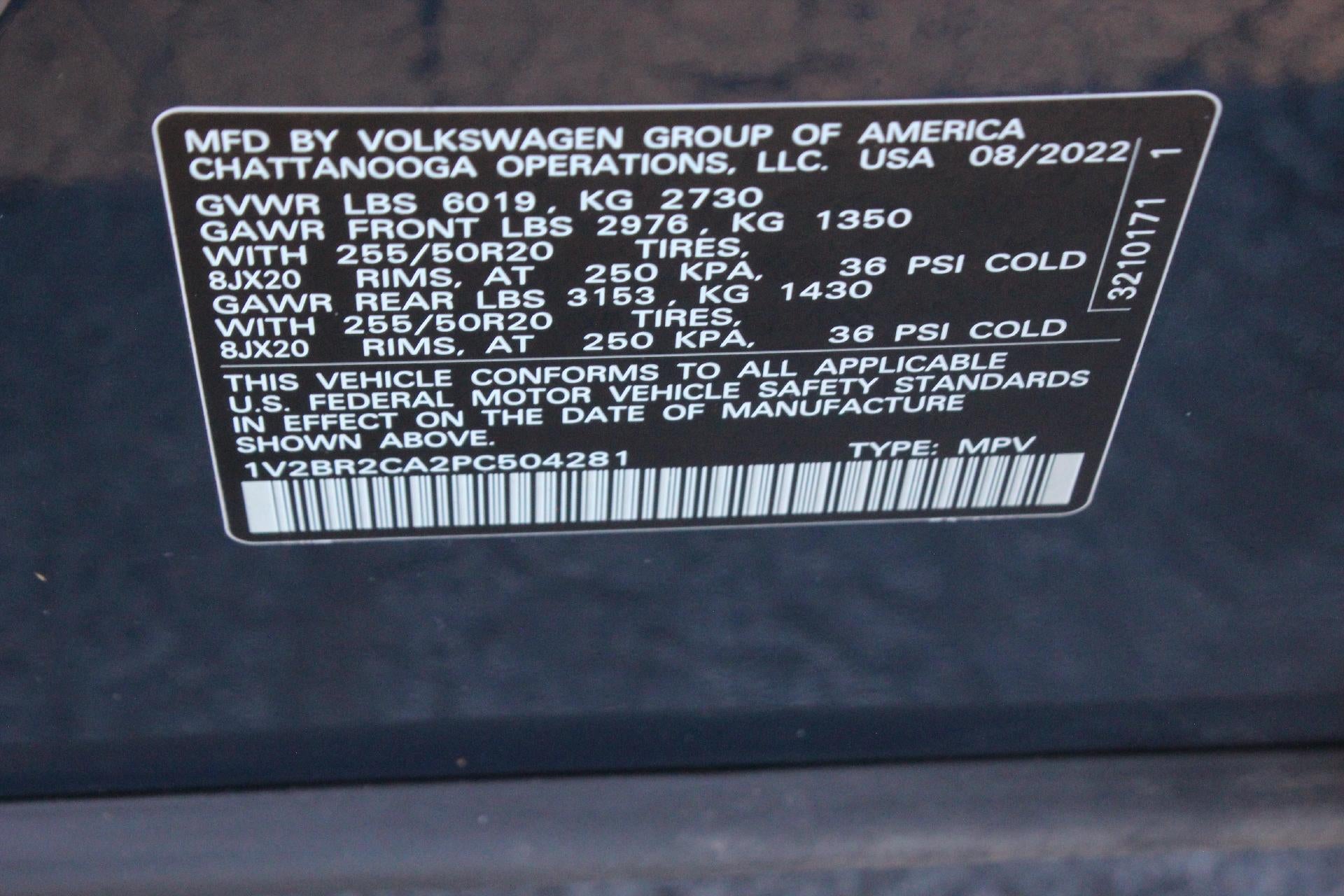 2023 Volkswagen Atlas 3.6L V6 SEL