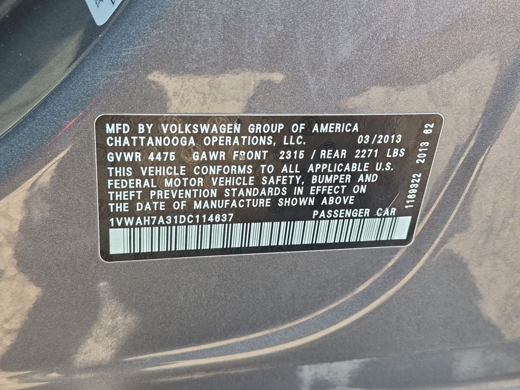 2013 Volkswagen Passat S