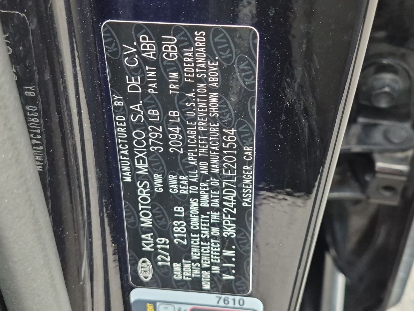 2020 Kia Forte LXS