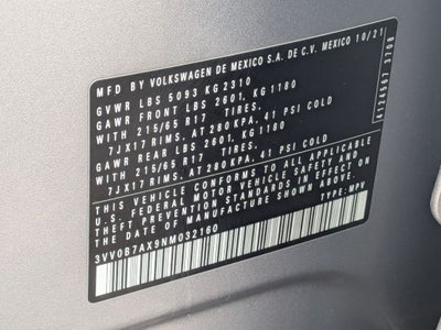 2022 Volkswagen Tiguan 2.0T S