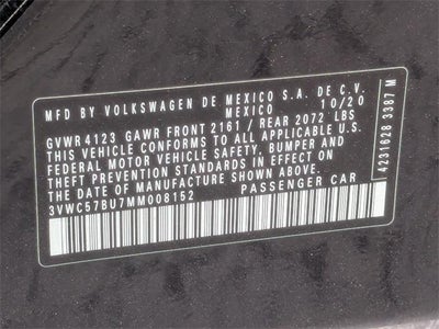 2021 Volkswagen Jetta 1.4T S