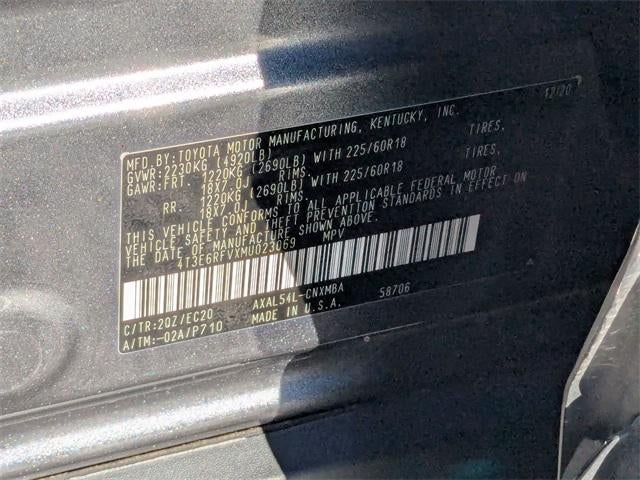 2021 Toyota RAV4 Hybrid XSE