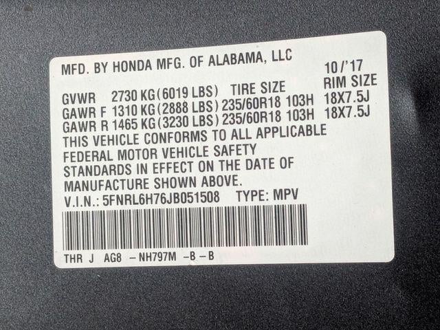 2018 Honda Odyssey EX-L