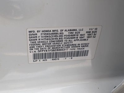 2014 Honda Ridgeline RTL