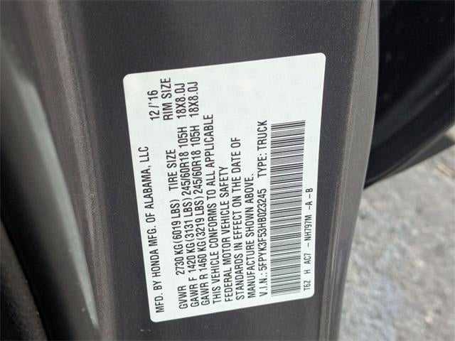 2017 Honda Ridgeline RTL