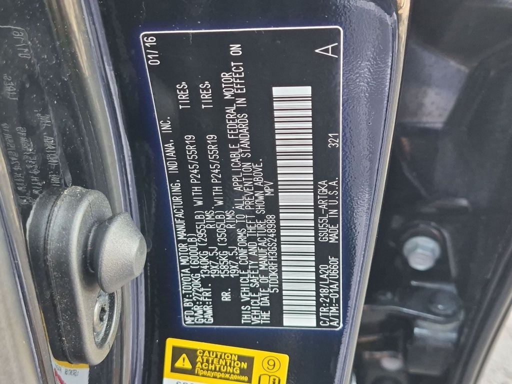 2016 Toyota Highlander Limited Platinum V6