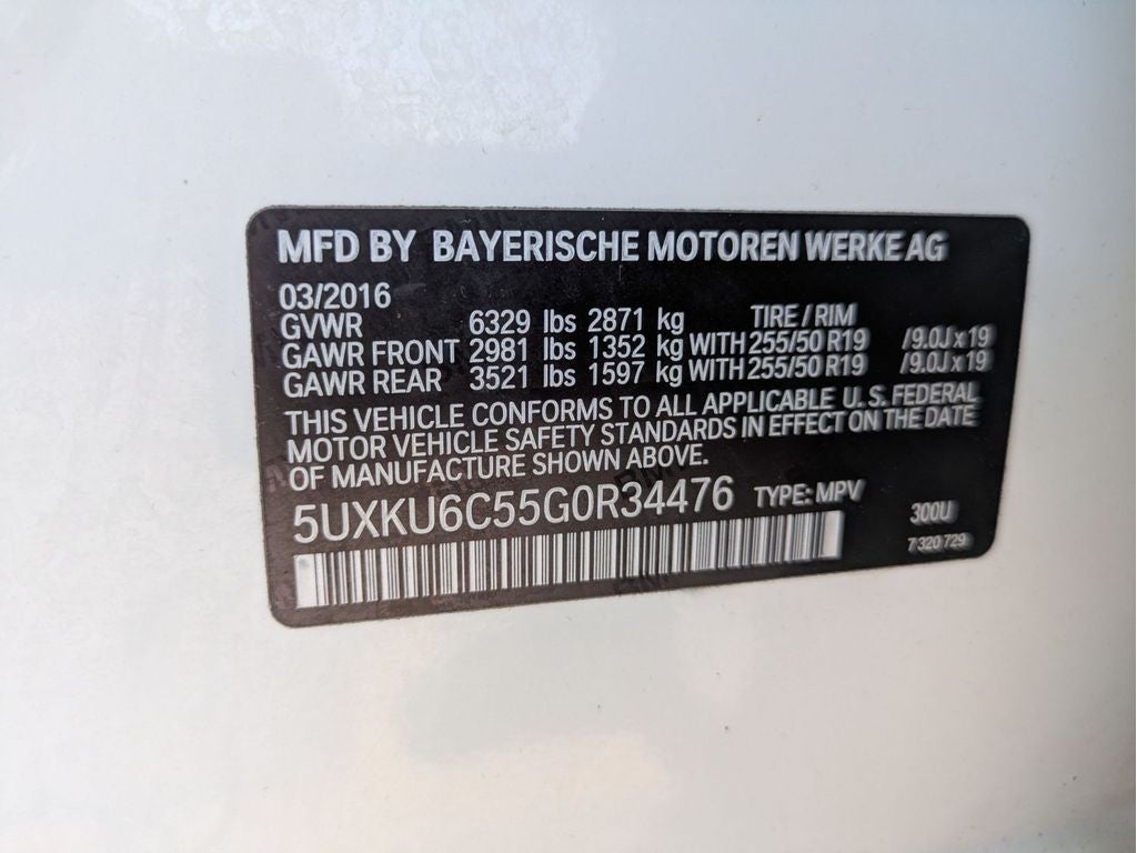 2016 BMW X6 xDrive50i