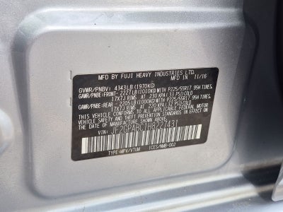 2017 Subaru Crosstrek 2.0i Premium