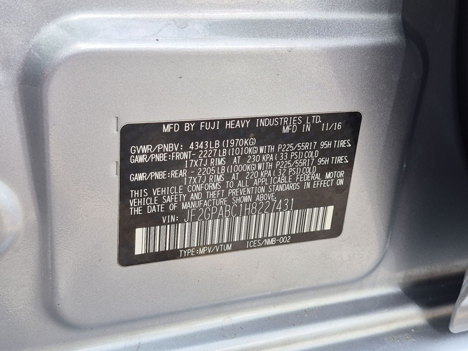 2017 Subaru Crosstrek 2.0i Premium