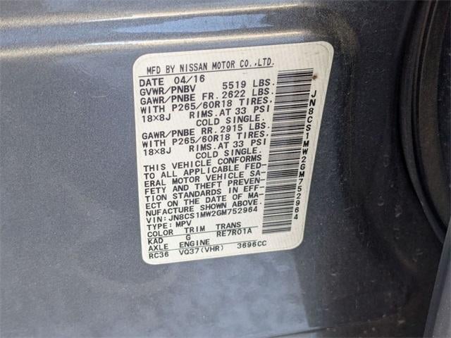 2016 INFINITI QX70 Base