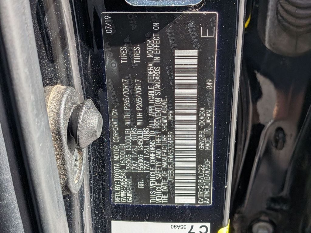 2019 Toyota 4Runner TRD Off Road Premium