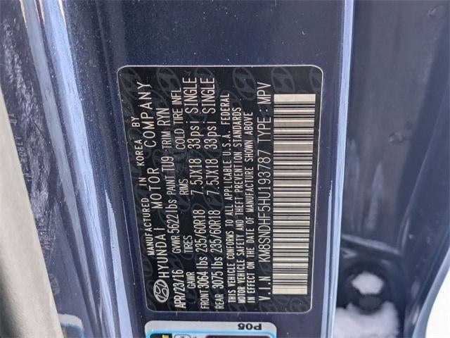 2017 Hyundai Santa Fe Limited