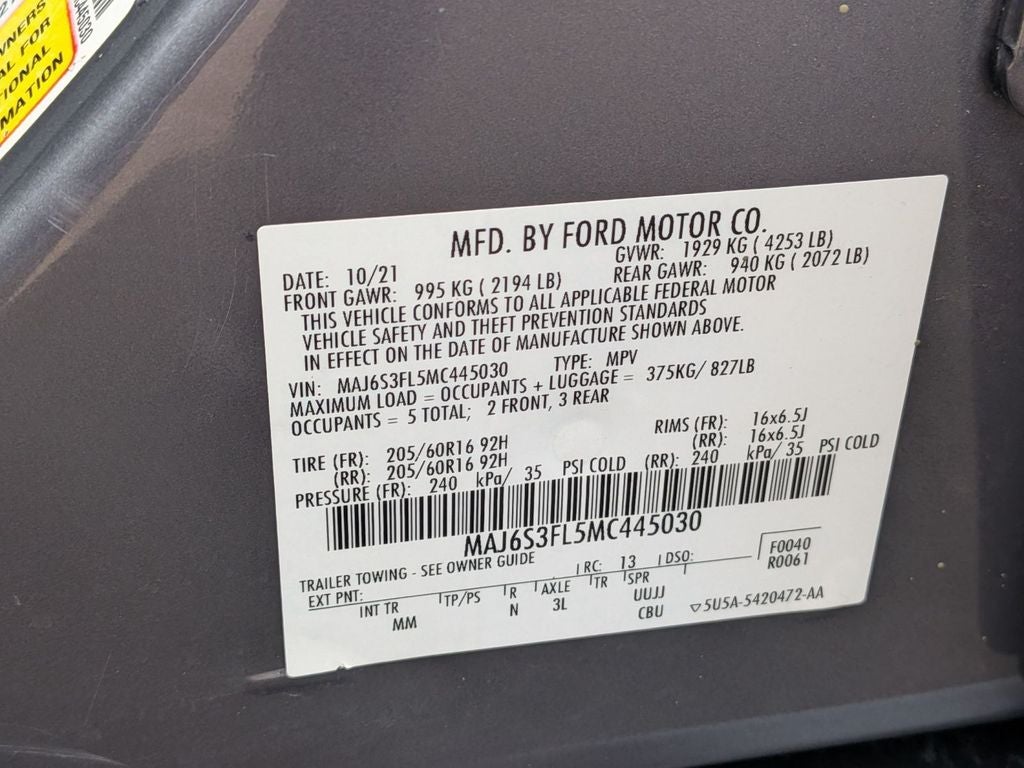 2021 Ford EcoSport S
