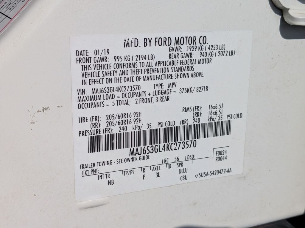 2019 Ford EcoSport SE