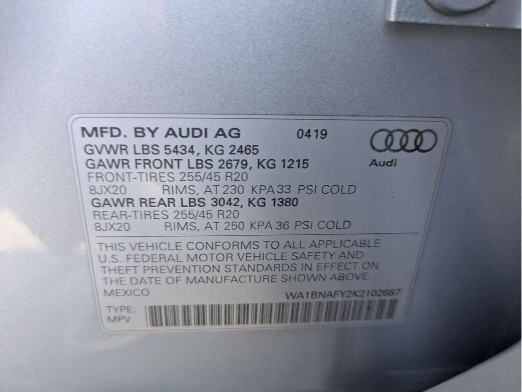 2019 Audi Q5 45 Premium