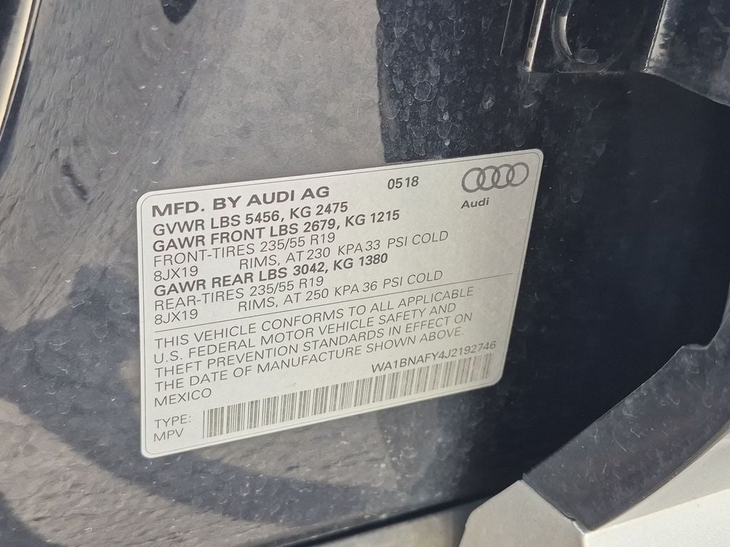 2018 Audi Q5 2.0T Premium