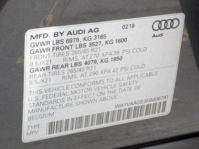 2019 Audi e-tron Premium Plus