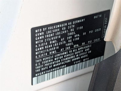 2017 Volkswagen Tiguan S