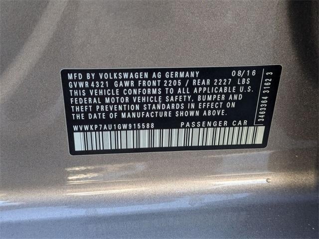 2016 Volkswagen e-Golf SE