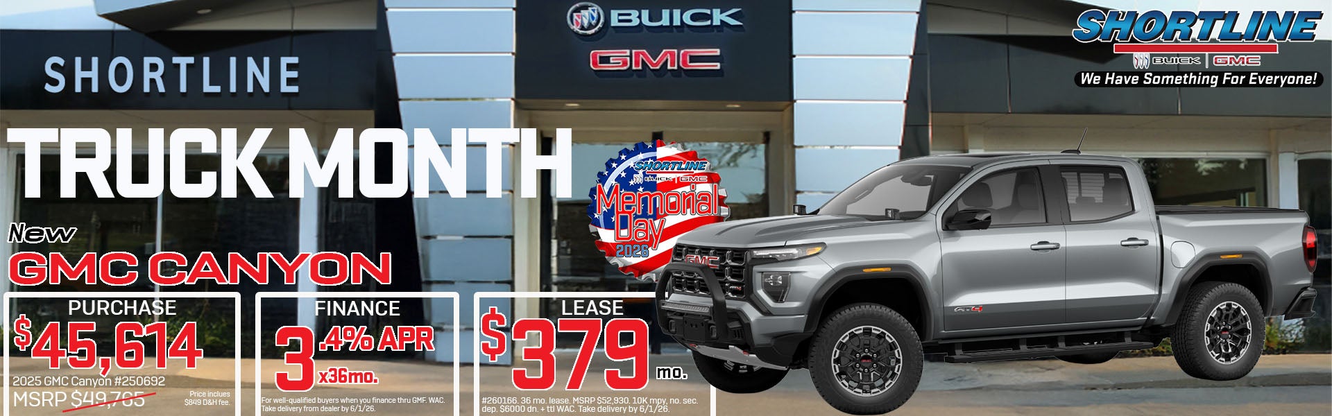 New GMC CANYON